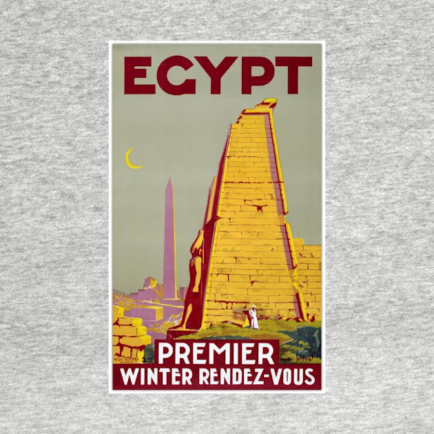 Vintage Travel Poster Egypt by vintagetreasure